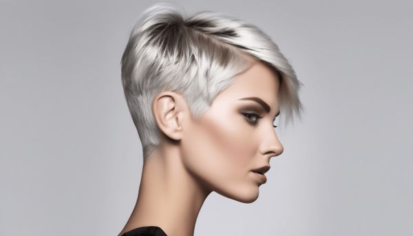 Maîtriser le dégradé à blanc pour des cheveux courts tendance