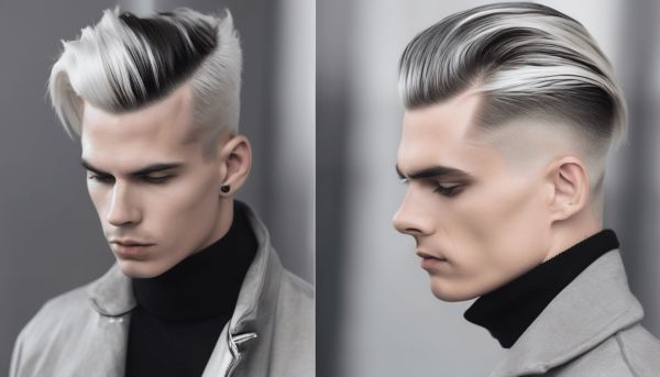 Maîtriser le dégradé à blanc pour homme : un style tendance